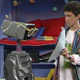 Saved By The Bell’s Screech with his robot companion/captive, Kevin.